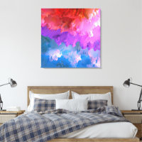 “Pastel Splatter” Colourful Abstract Art