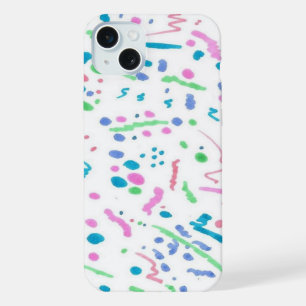 Pastel Splatter Confetti Print iPhone 15 Plus Case