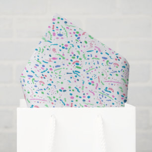 Pastel Splatter Confetti Print Tissue Paper