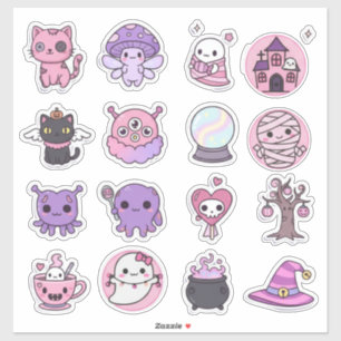 Pastel Spooky Magic Stickers