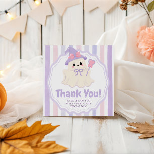 Pastel Spooky One Cute Ghost Thank You Tag