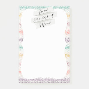 Pastel Spray Sprinkle stripes Modern sparkle lines Post-it Notes