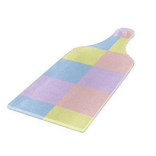 Pastel Spring Checkers Cutting Board