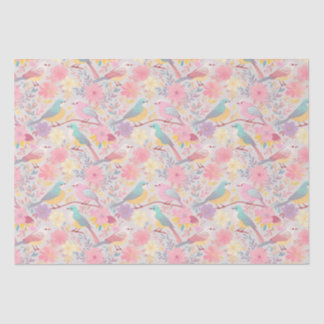 Pastel spring floral pattern 02 tissue paper