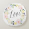 Pastel Spring Floral Wreath | Love Round Pillow
