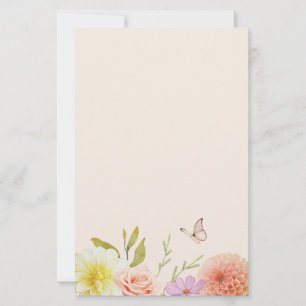 Pastel Spring Flower Stationery