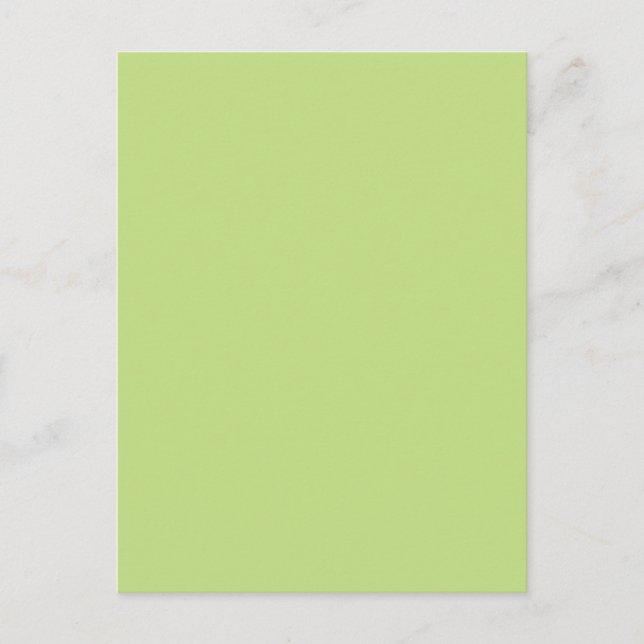 Pastel Spring Green Colour Decor Ready to Customis Postcard (Front)