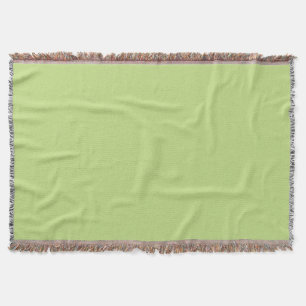 Pastel Spring Green Colour Decor Ready to Customis Throw Blanket