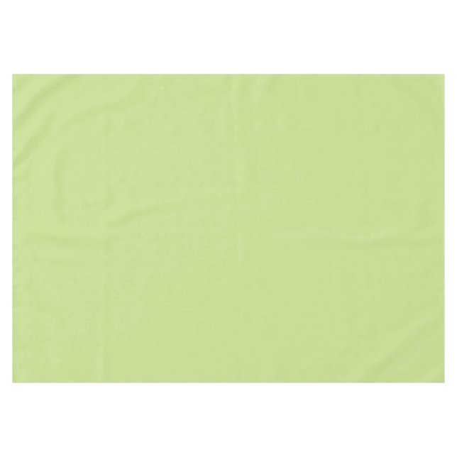 Pastel Spring Green Colour Decor Tablecloth (Front (Horizontal))