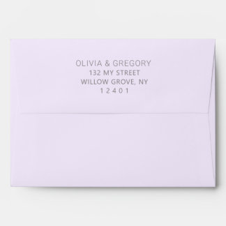 Pastel Spring Watercolor Flower Wedding Invitation Envelope