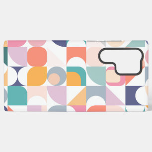 Pastel square designs as Bauhaus style Samsung Galaxy Case
