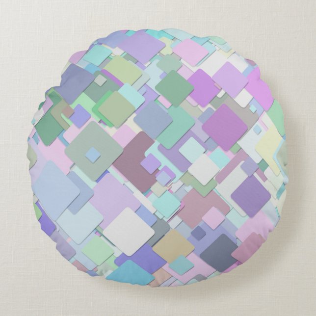 pastel squares pillow (Front)