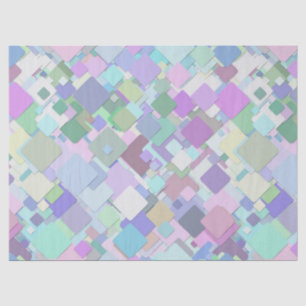 pastel squares tissue paper