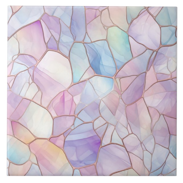 Pastel Stained Glass Tile (Front)