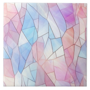 Pastel Stained Glass Tile