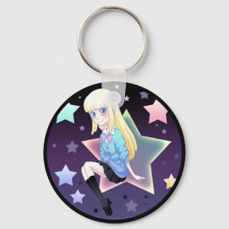 Pastel Star-Gal Keychain