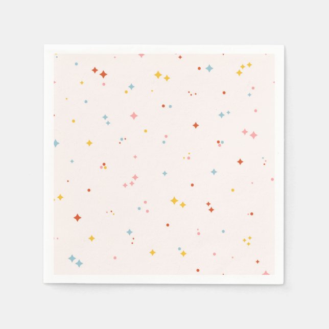 Pastel Star Pattern Napkin (Front)