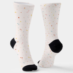 Pastel Star Pattern Socks