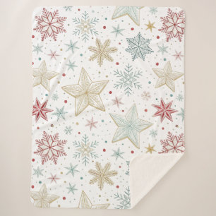 "Pastel Starry Night Sherpa Blanket