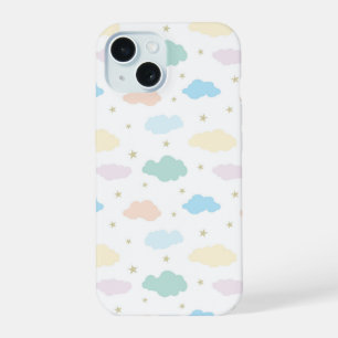 Pastel Stars & Clouds iPhone 15 Case