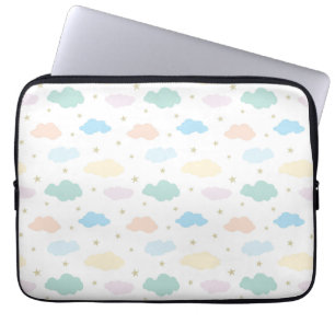 Pastel Stars & Clouds Laptop Sleeve