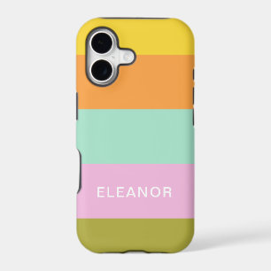 Pastel Stripe Colour Block Personalised
