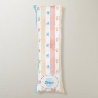 Pastel Stripe - Paw Prints, Blue Flower, Pink Bows