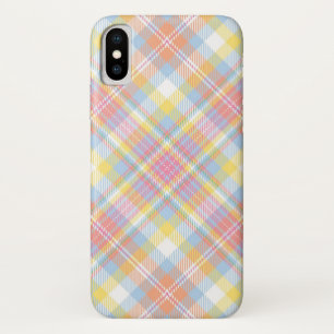 Pastel Stripe Plaid Case-Mate iPhone Case