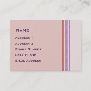 Pastel Stripes Business Card