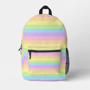 Pastel Stripes Colourful Backpack