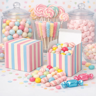 Pastel Stripes Ice Cream Social Favour Box