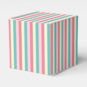 Pastel Stripes Ice Cream Social Favour Box