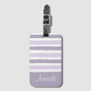 Pastel Stripes Luggage Tag