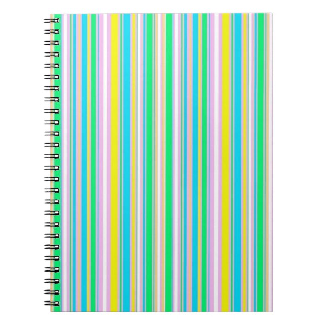 Pastel stripes notebook (Front)