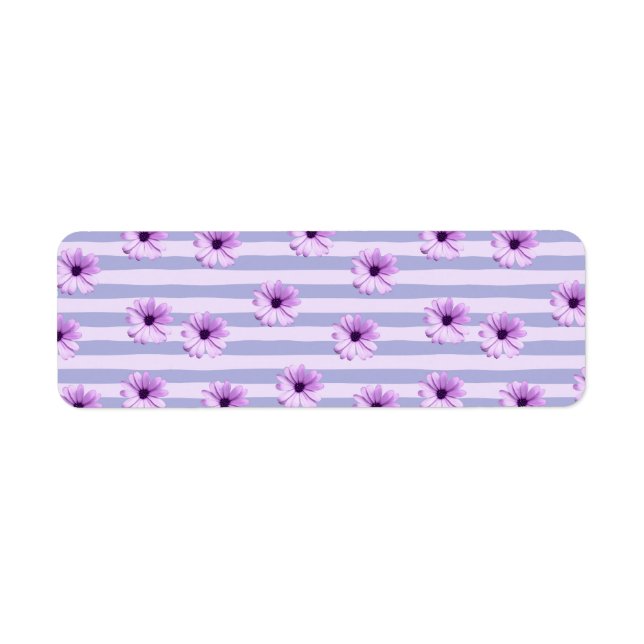 Pastel stripes pattern with Daisies (Front)
