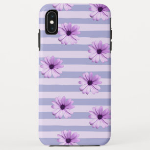 Pastel stripes pattern with Daisies Case-Mate iPhone Case