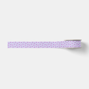 Pastel stripes pattern with Daisies Grosgrain Ribbon