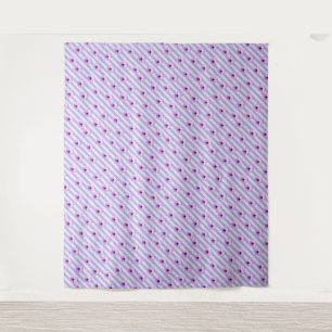 Pastel stripes pattern with Daisies Tapestry