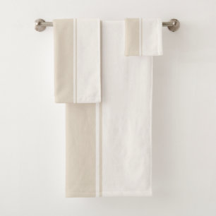 Pastel Stripes Variation 2 – Simple and Sleek Bath Towel Set