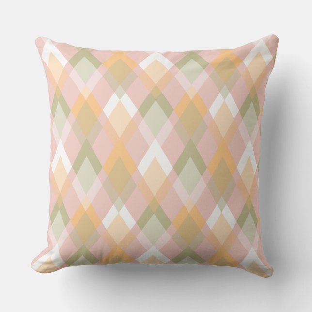 Pastel summer pattern home decor cushion (Front)
