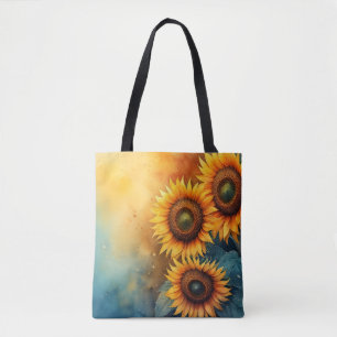 Pastel Sunflower Tote Bag