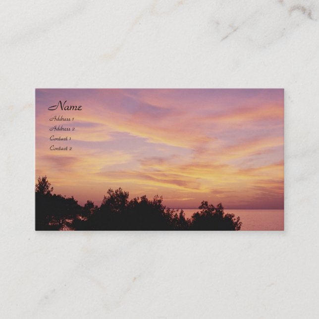 Pastel Sunrise Profile Card (Front)