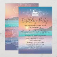 Pastel Sunset Beach Ocean Birthday Party