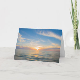 Pastel Sunset Blank Greeting Card