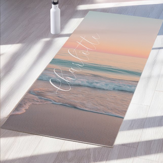 Pastel Sunset Custom  Yoga Mat (Pastel Sunset Custom Yoga Mat)