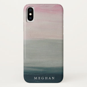 Pastel Sunset   Monogram iPhone case