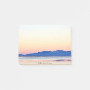 Pastel Sunset on Lake Photo with Text Post-it Notes