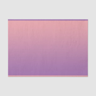 Pastel Sunset Pink Purple Ombre Gradient Outdoor Tissue Paper