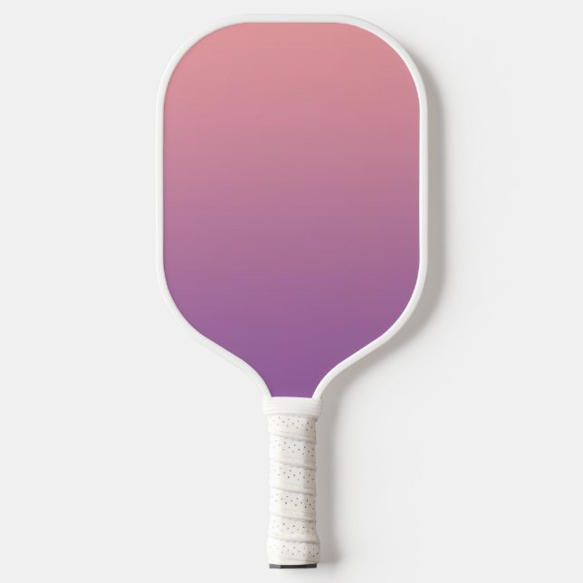 Pastel Sunset Pink Purple Ombre Gradient  Pickleball Paddle (Front)