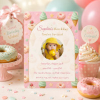 Pastel Sweet Treat Birthday Pink Photo